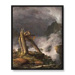 Frederic Edwin Church Burza w górach Storm in the Mountains 40×50