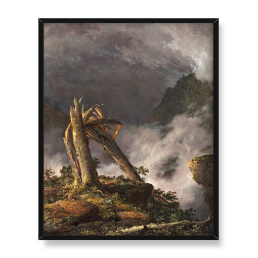 Frederic Edwin Church Burza w górach Storm in the Mountains 40x50 w RAMIE