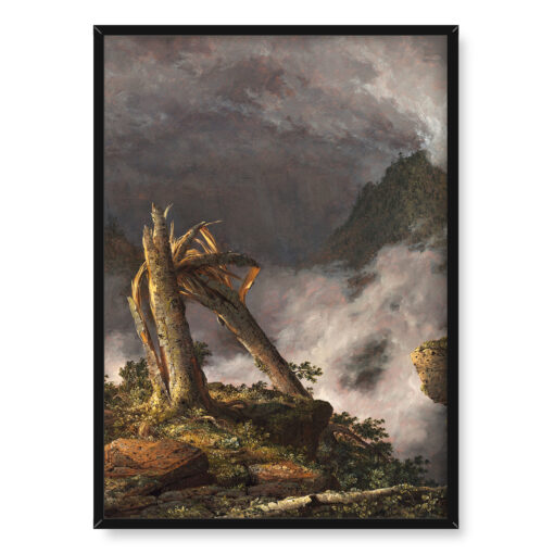 Frederic Edwin Church Burza w górach Storm in the Mountains 50x70