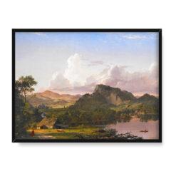 Frederic Edwin Church Dom nad jeziorem 40×30