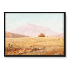 Frederic Edwin Church Ekwador górski płaskowyż z chatą 70×50