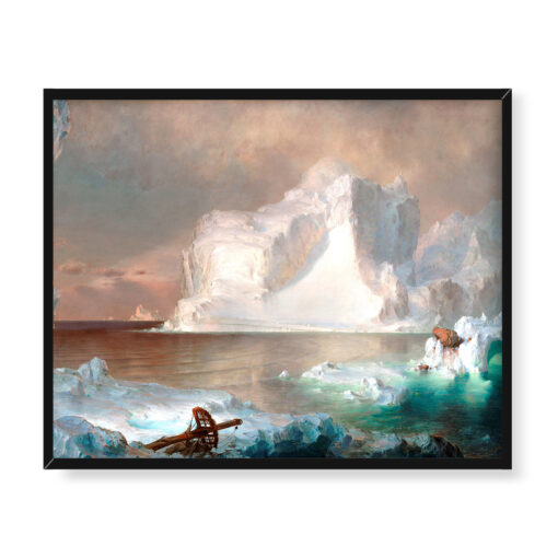 Frederic Edwin Church Góry lodowe 50x40 w RAMIE