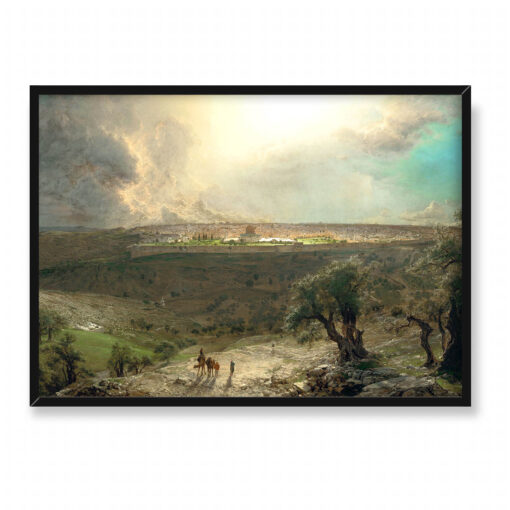 Frederic Edwin Church Jerozolima z Góry Oliwnej 70x50