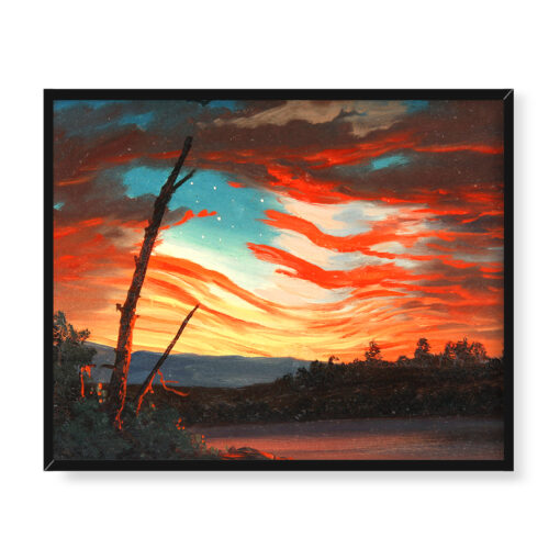 Frederic Edwin Church Nasz baner 50x40 w RAMIE