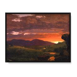 Frederic Edwin Church Pomiędzy dniem a nocą 40×30