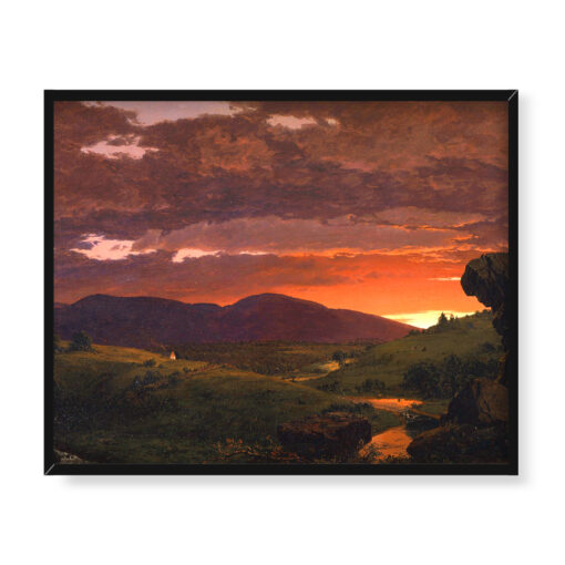 Frederic Edwin Church Pomiędzy dniem a nocą 50x40