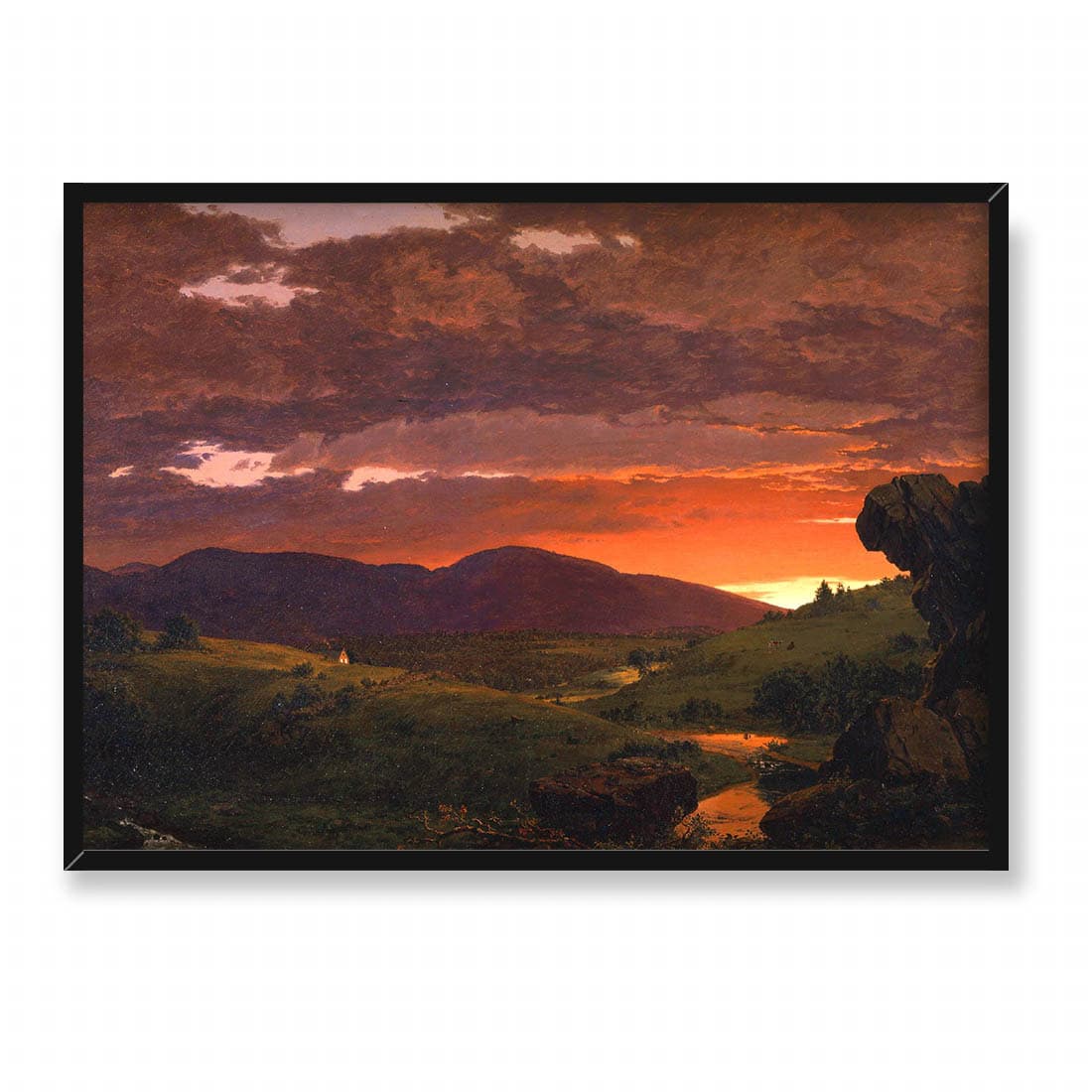 Frederic Edwin Church Pomiędzy dniem a nocą 70x50