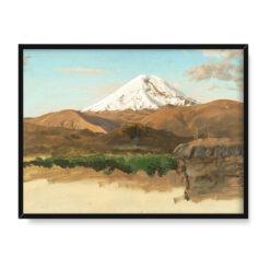 Frederic Edwin Church Studium góry Chimborazo w Ekwadorze 40×30