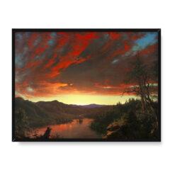 Frederic Edwin Church Zmierzch Twilight in the Wilderness 40×30