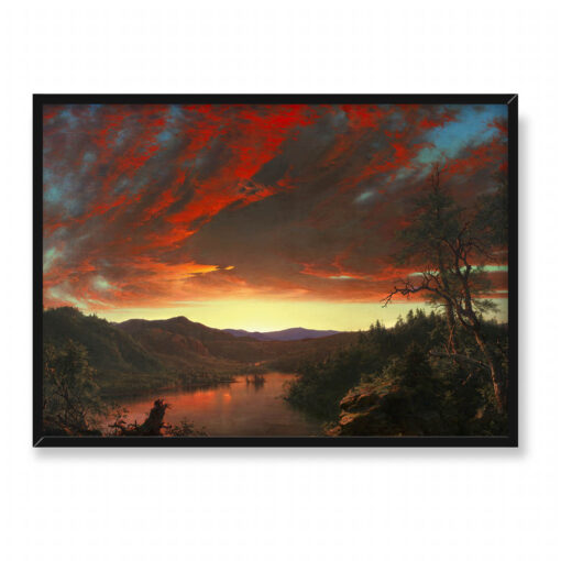 Frederic Edwin Church Zmierzch Twilight in the Wilderness 70x50