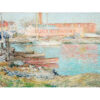 Frederick Childe Hassam Czerwony młyn w Cos Cob — produkt cyfrowy do pobrania