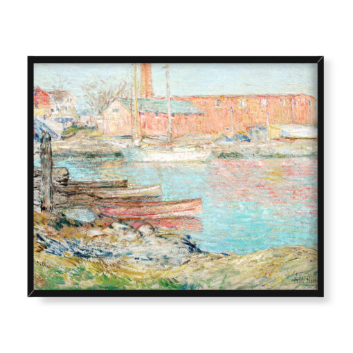 Frederick Childe Hassam Czerwony młyn w Cos Cob 50x40 w RAMIE
