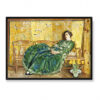 Frederick Childe Hassam Kwiecień Zielona suknia 70×50
