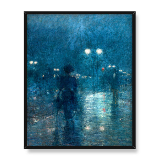 Frederick Childe Hassam Piąta Aleja Nokturt 40x50