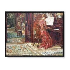 Frederick Childe Hassam Przy fortepianie 40×30