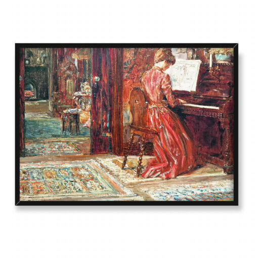 Frederick Childe Hassam Przy fortepianie 70x50
