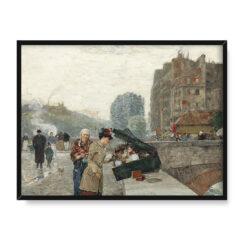 Frederick Childe Hassam Quai Saint-Michel 40×30