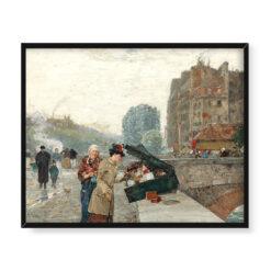 Frederick Childe Hassam Quai Saint-Michel 50×40