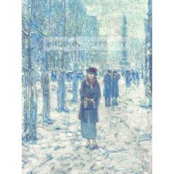 Frederick Childe Hassam Spacer po śniegu — produkt cyfrowy do pobrania