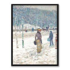 Frederick Childe Hassam Ulica Nowego Jorku Zimą 30×40