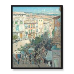 Frederick Childe Hassam Widok miasta południowej Francji 40×50