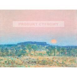Frederick Childe Hassam Wrześniowy wschód księżyca — produkt cyfrowy do pobrania
