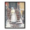 Frederick Childe Hassam Zamiatanie śniegu 30×40 w RAMIE