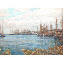 Frederick Childe Hassam Zatoka tysiąca masztów — produkt cyfrowy do pobrania
