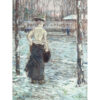 Frederick Childe Hassam Zima w Central Parku — produkt cyfrowy do pobrania