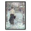 Frederick Childe Hassam Zima w Central Parku 50×70