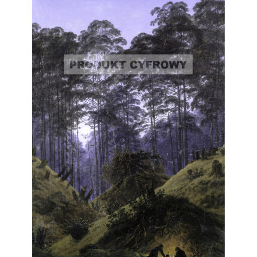 Friedrich Las w świetle księżyca — produkt cyfrowy do pobrania