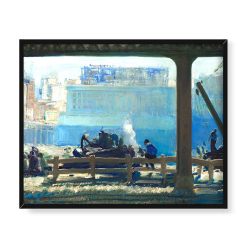 George Bellows Błękitny poranek 50x40 w RAMIE