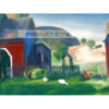 George Bellows Farma z kurczakami — produkt cyfrowy do pobrania