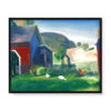 George Bellows Farma z kurczakami 50×40 w RAMIE