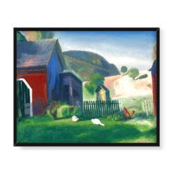 George Bellows Farma z kurczakami 50×40