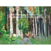George Bellows Pośród drzew na wyspie Monhegan — produkt cyfrowy do pobrania