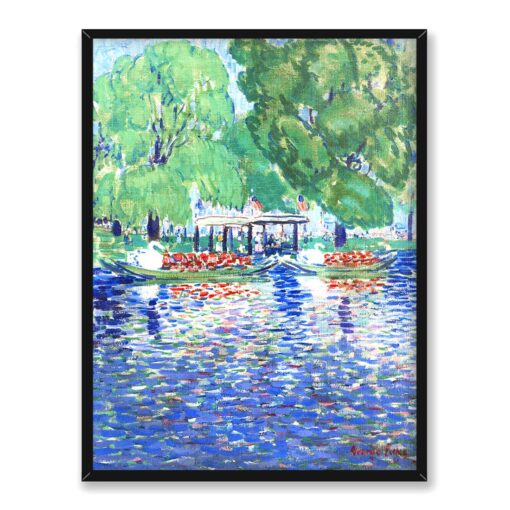 George Benjamin Luks Łabędzie 30x40