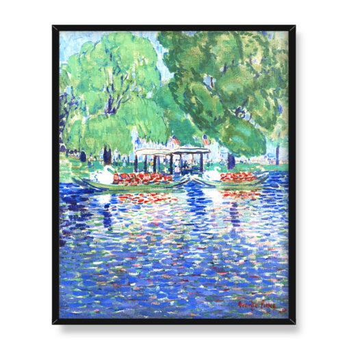 George Benjamin Luks Łabędzie 40x50
