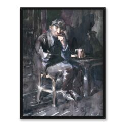 George Benjamin Luks David Parrish Wnętrze tawerny 30×40