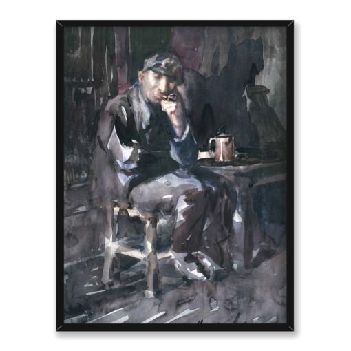 George Benjamin Luks David Parrish Wnętrze tawerny 30x40