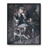 George Benjamin Luks David Parrish Wnętrze tawerny 40×50