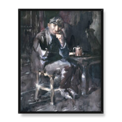 George Benjamin Luks David Parrish Wnętrze tawerny 40×50