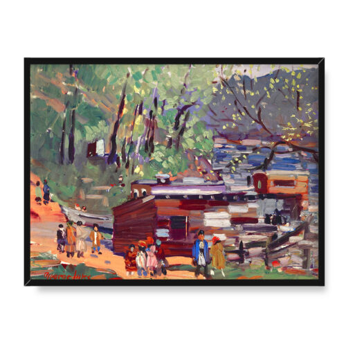 George Benjamin Luks Górny Manhattan 40x30 w RAMIE