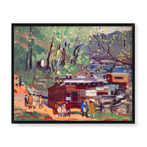 George Benjamin Luks Górny Manhattan 50x40