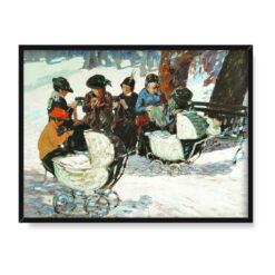 George Benjamin Luks Robótki na drutach dla żołnierzy 40×30