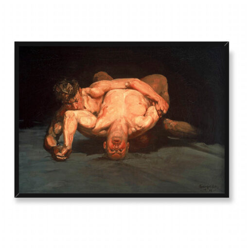 George Benjamin Luks Zapaśnicy 70x50