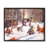 George Benjamin Luks Zima High Bridge Park 50×40 w RAMIE