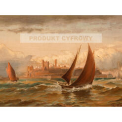 George Goodwin Kilburne Krajobraz morski Peel — produkt cyfrowy do pobrania