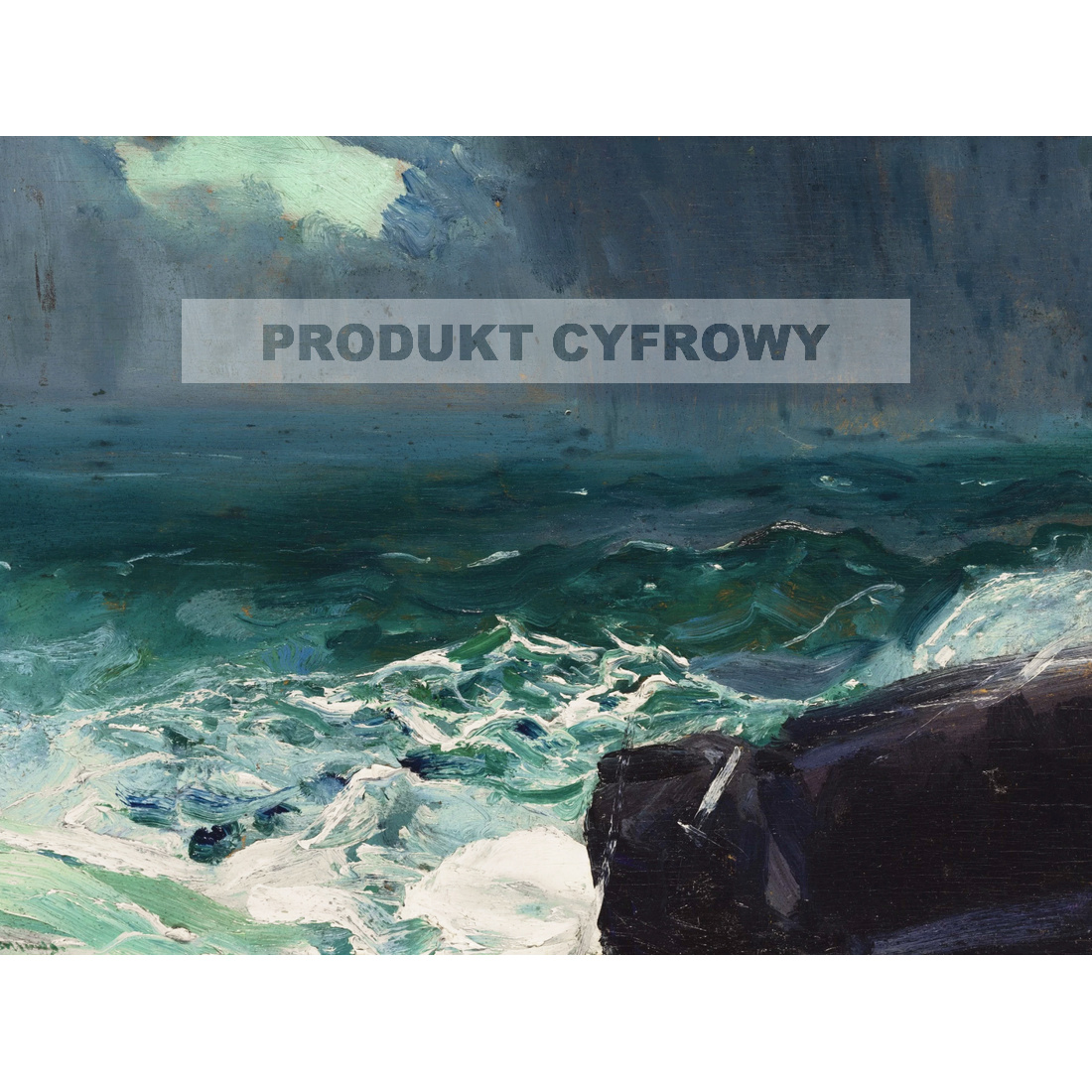 George Wesley Bellows Nadciągający deszcz — produkt cyfrowy do pobrania