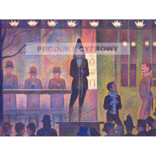 Georges Seurat pokaz cyrkowy — produkt cyfrowy do pobrania